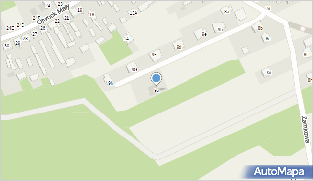 Otwock Mały, Otwock Mały, 8u, mapa Otwock Mały