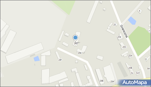 Płock, Otolińska, 29D, mapa Płock