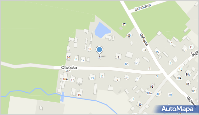 Pogorzel, Otwocka, 6, mapa Pogorzel
