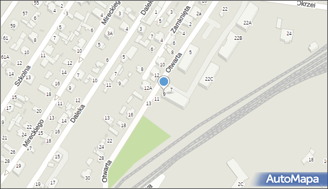 Sochaczew, Otwarta, 9, mapa Sochaczew