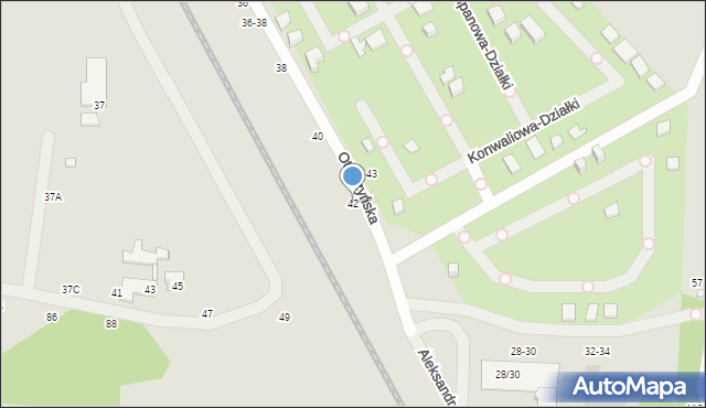 Toruń, Otłoczyńska, 42, mapa Torunia