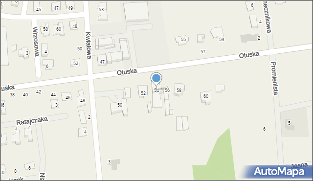 Wielka Wieś, Otuska, 54, mapa Wielka Wieś