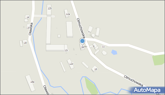 Ziębice, Otmuchowska, 14, mapa Ziębice