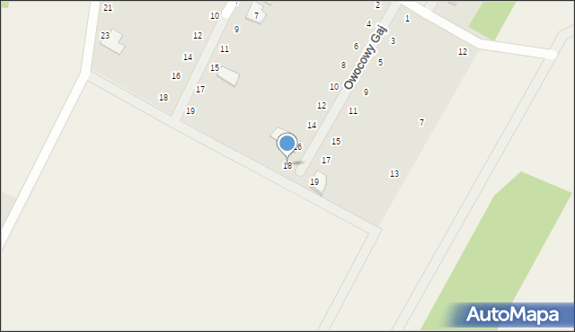 Baszkówka, Owocowy Gaj, 18, mapa Baszkówka
