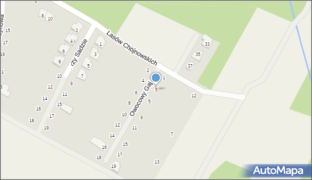 Baszkówka, Owocowy Gaj, 3, mapa Baszkówka