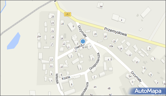 Bielsko, Owcza, 6, mapa Bielsko