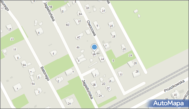 Brwinów, Owocowa, 12, mapa Brwinów