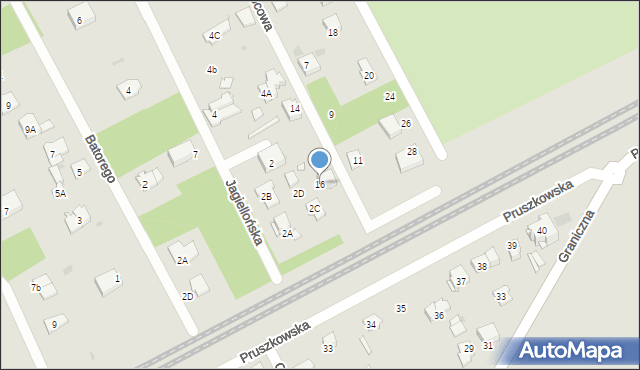 Brwinów, Owocowa, 16, mapa Brwinów