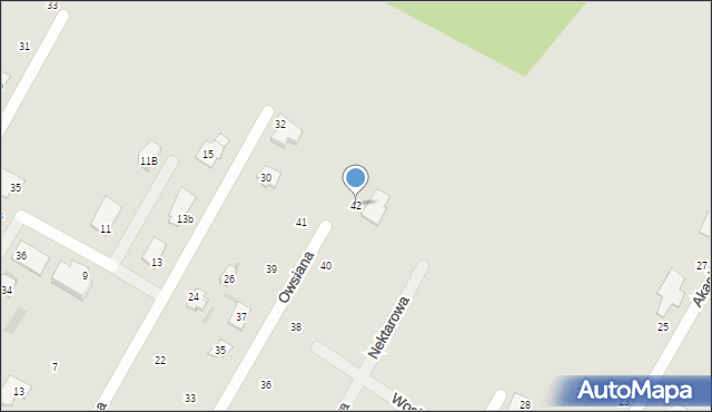 Brwinów, Owsiana, 42, mapa Brwinów