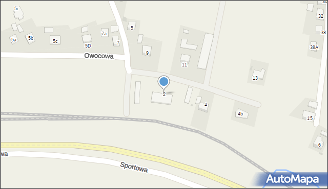 Czudec, Owocowa, 2, mapa Czudec