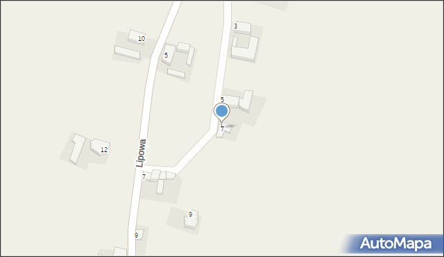 Drągowina, Owocowa, 7, mapa Drągowina