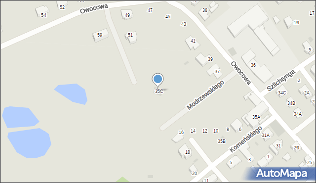 Gorzów Wielkopolski, Owocowa, 35C, mapa Gorzów Wielkopolski