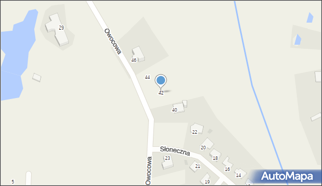 Grębocin, Owocowa, 42, mapa Grębocin