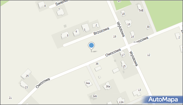 Janczewo, Owocowa, 33, mapa Janczewo