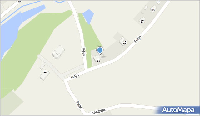 Jarząbkowice, Owocowa, 13, mapa Jarząbkowice