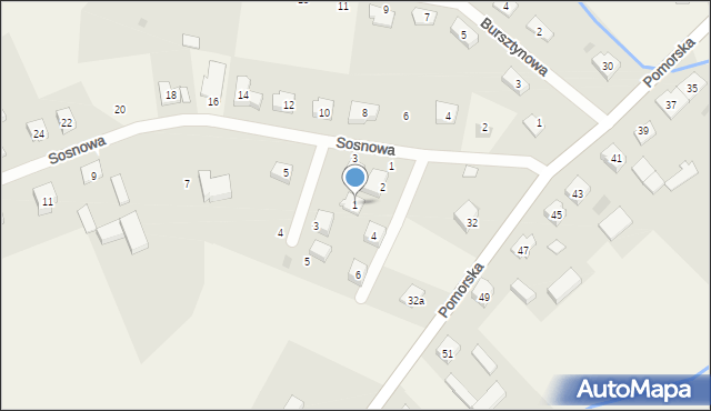 Kleszczewko, Owocowa, 1, mapa Kleszczewko