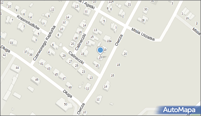 Kwidzyn, Owcza, 17, mapa Kwidzyn