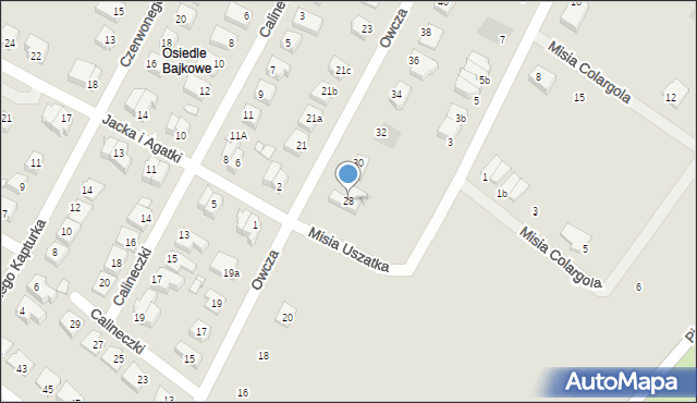 Kwidzyn, Owcza, 28, mapa Kwidzyn