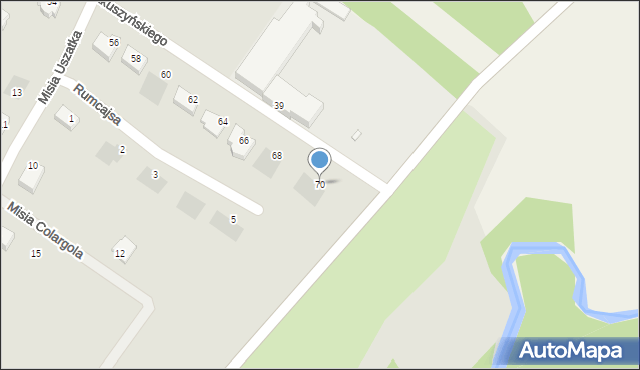 Kwidzyn, Owcza, 70, mapa Kwidzyn