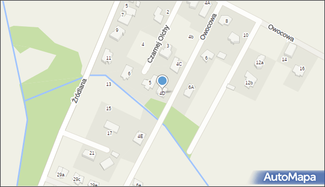 Laszczki, Owocowa, 4D, mapa Laszczki