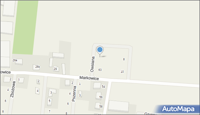 Markowice, Owsiana, 4, mapa Markowice