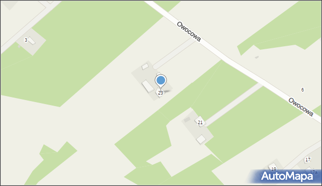 Osiek nad Wisłą, Owocowa, 23, mapa Osiek nad Wisłą