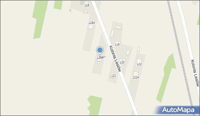 Owadów, Owadów, 119A, mapa Owadów