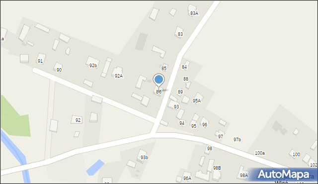 Owadów, Owadów, 86, mapa Owadów