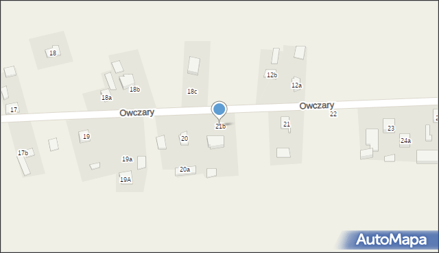 Owczary, Owczary, 21b, mapa Owczary