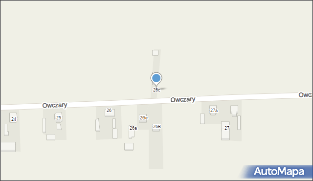 Owczary, Owczary, 26c, mapa Owczary