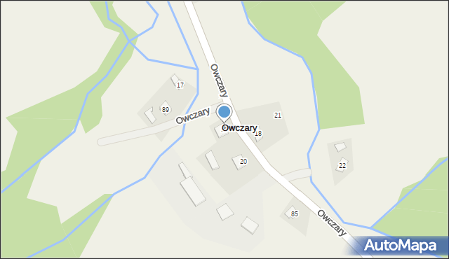Owczary, Owczary, 19, mapa Owczary