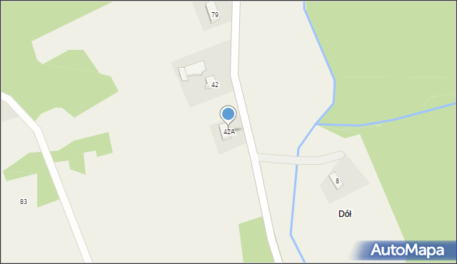 Owczary, Owczary, 42A, mapa Owczary