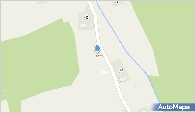 Owczary, Owczary, 80, mapa Owczary