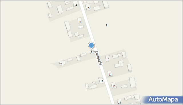 Owieczki, Owieczki, 9, mapa Owieczki