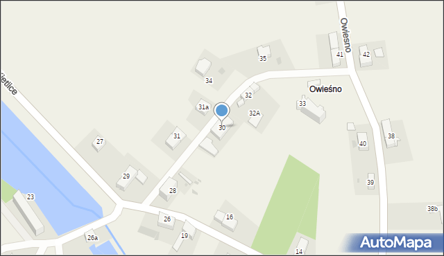 Owiesno, Owiesno, 30, mapa Owiesno