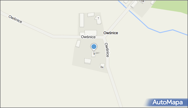 Owśnice, Owśnice, 8, mapa Owśnice