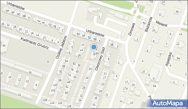 Piaseczno, Owocowy Sad, 6, mapa Piaseczno