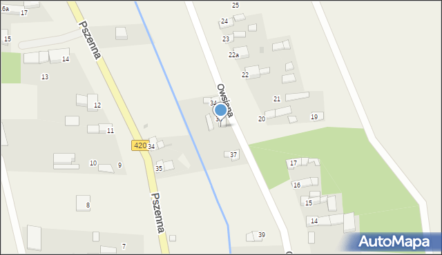 Pilszcz, Owsiana, 36, mapa Pilszcz