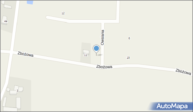 Puzdrowo, Owsiana, 1, mapa Puzdrowo