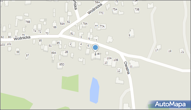 Radom, Owalna, 8, mapa Radomia