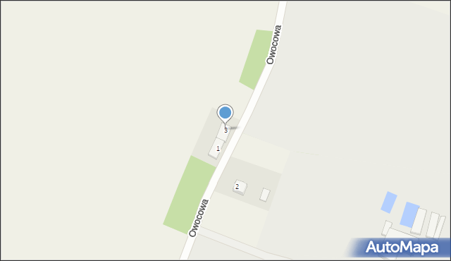 Samotwór, Owocowa, 3, mapa Samotwór