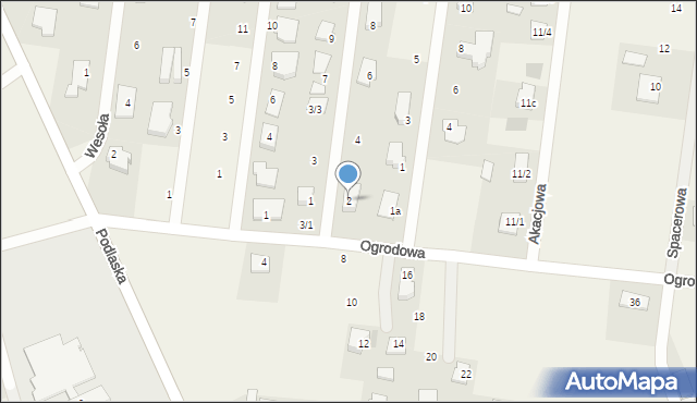 Sobolewo, Owocowa, 2, mapa Sobolewo