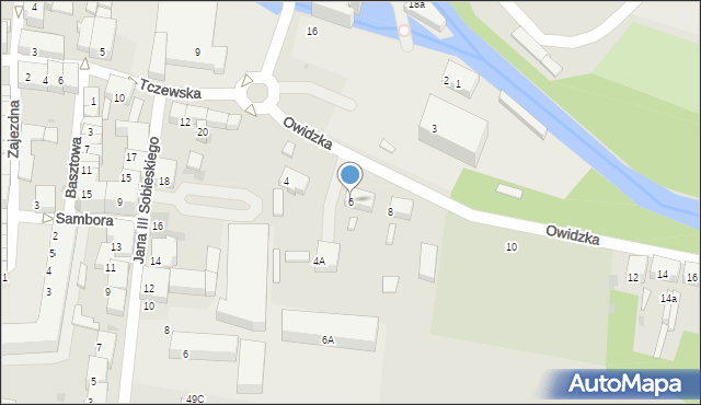 Starogard Gdański, Owidzka, 6, mapa Starogard Gdański