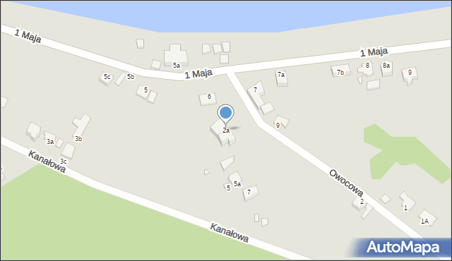 Świnoujście, Owocowa, 2a, mapa Świnoujście