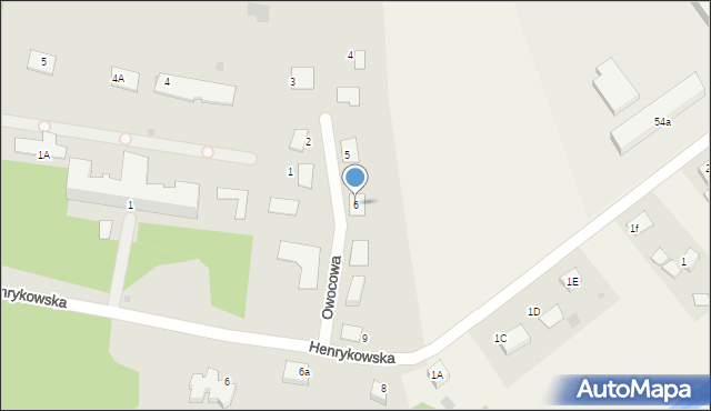 Szprotawa, Owocowa, 6, mapa Szprotawa