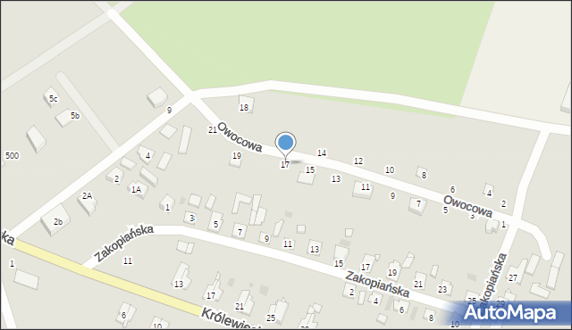 Tolkmicko, Owocowa, 17, mapa Tolkmicko