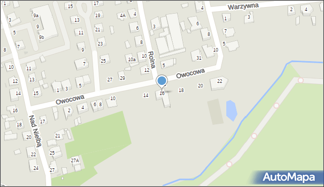 Wągrowiec, Owocowa, 16, mapa Wągrowiec