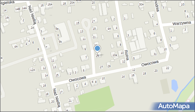 Wągrowiec, Owocowa, 25, mapa Wągrowiec