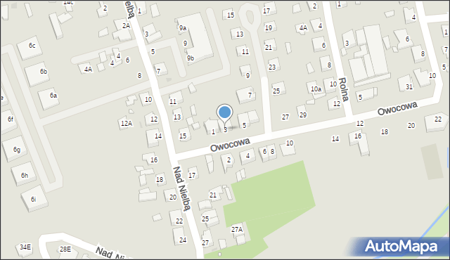 Wągrowiec, Owocowa, 3, mapa Wągrowiec