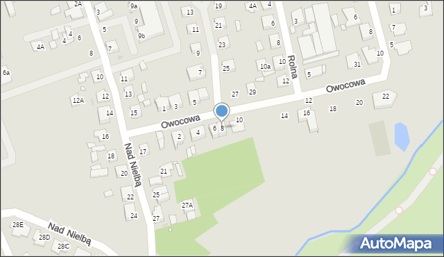 Wągrowiec, Owocowa, 8, mapa Wągrowiec